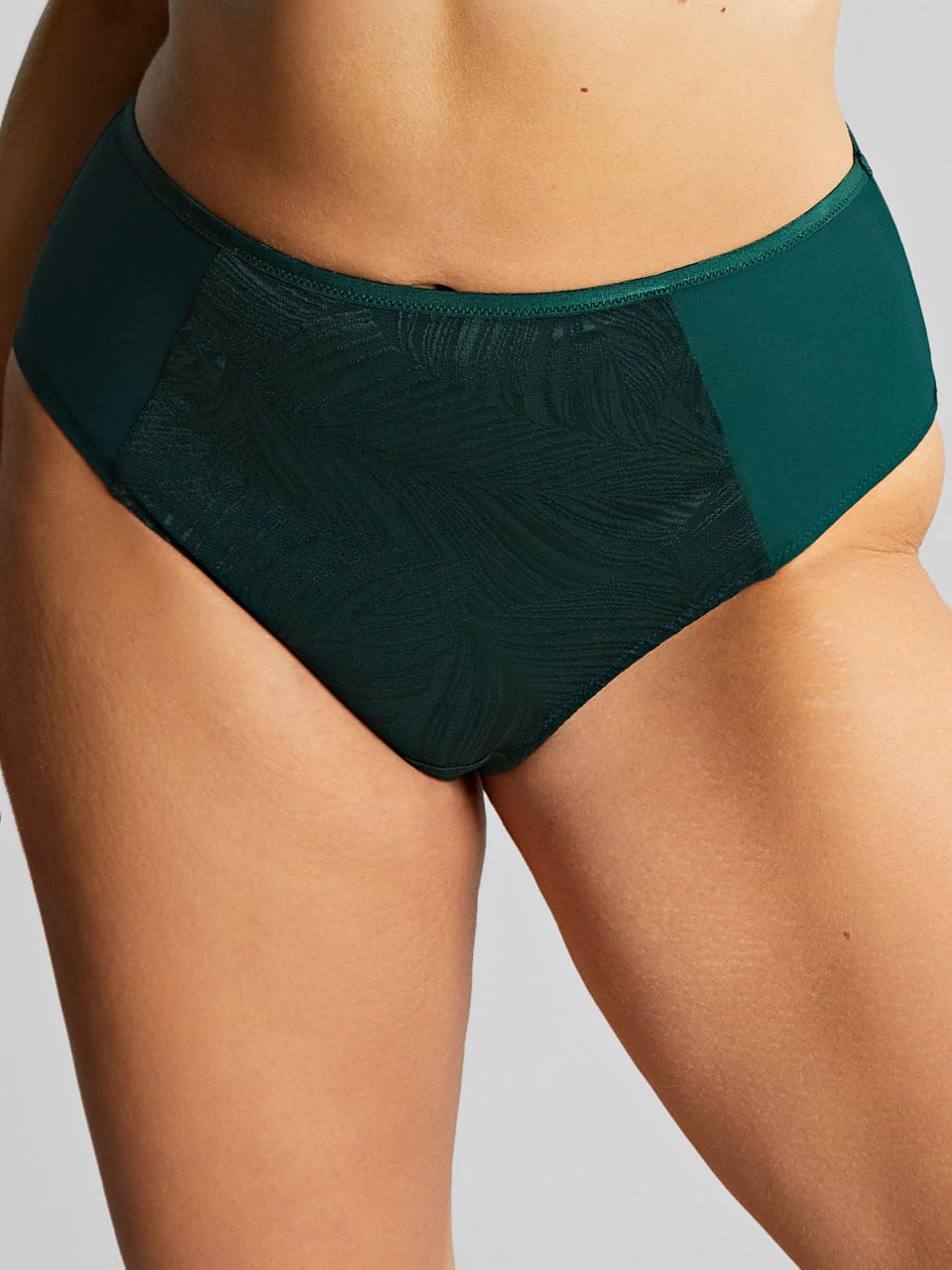 Cueca de Cintura Alta Illuminate Dark Green 2