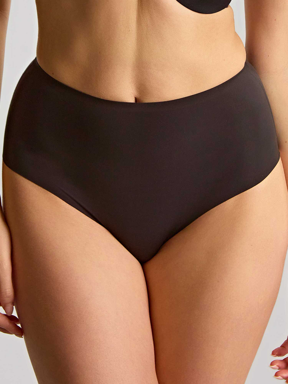 Cueca Sem Costuras de Cintura Alta 365 Preto 1
