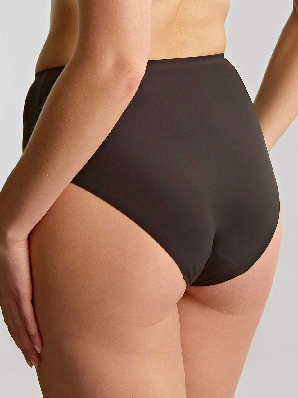 Cueca Sem Costuras de Cintura Alta 365 Preto 2