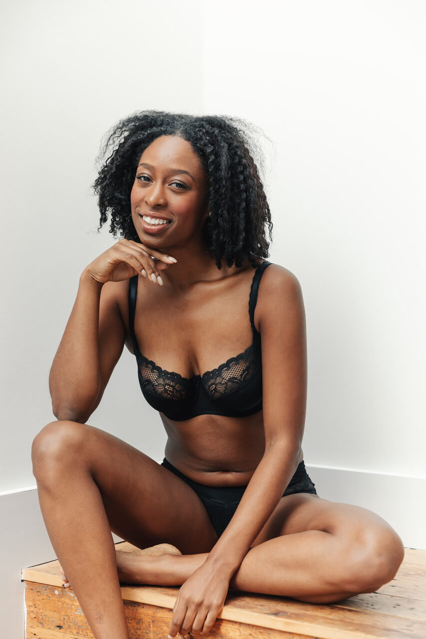 Sujetador Balconnet de Copa Suave Jasmine Negro 3