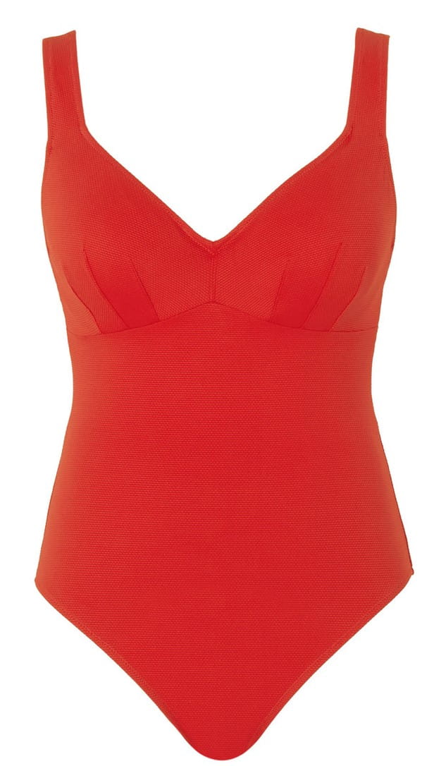 Fato de Banho Triangular de Copa Mole Lara Aurora Red