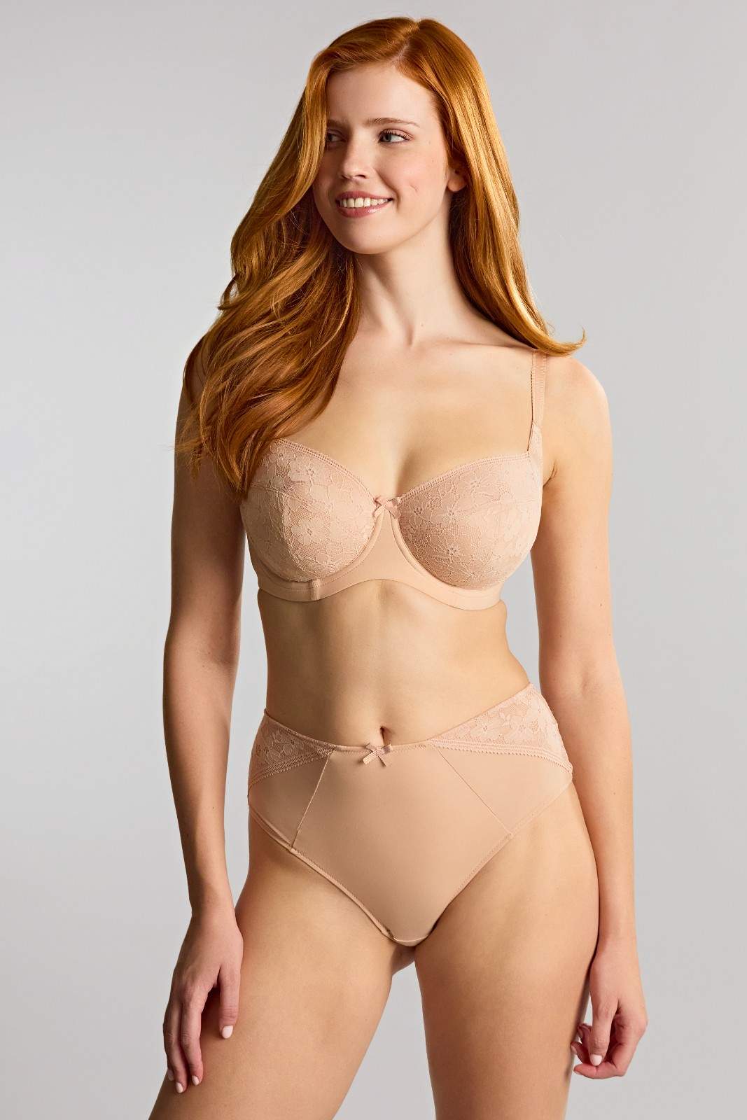 Braguita Clásica de Cintura Media Celeste Cameo Rose 1