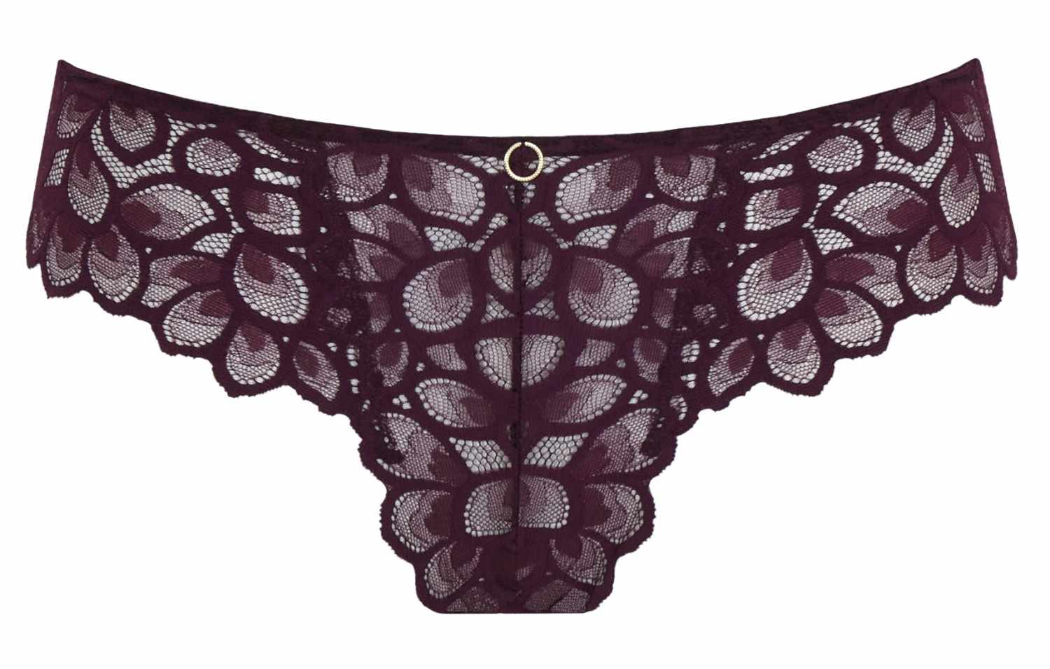 Cueca Asa Delta Rendada Allure Plum