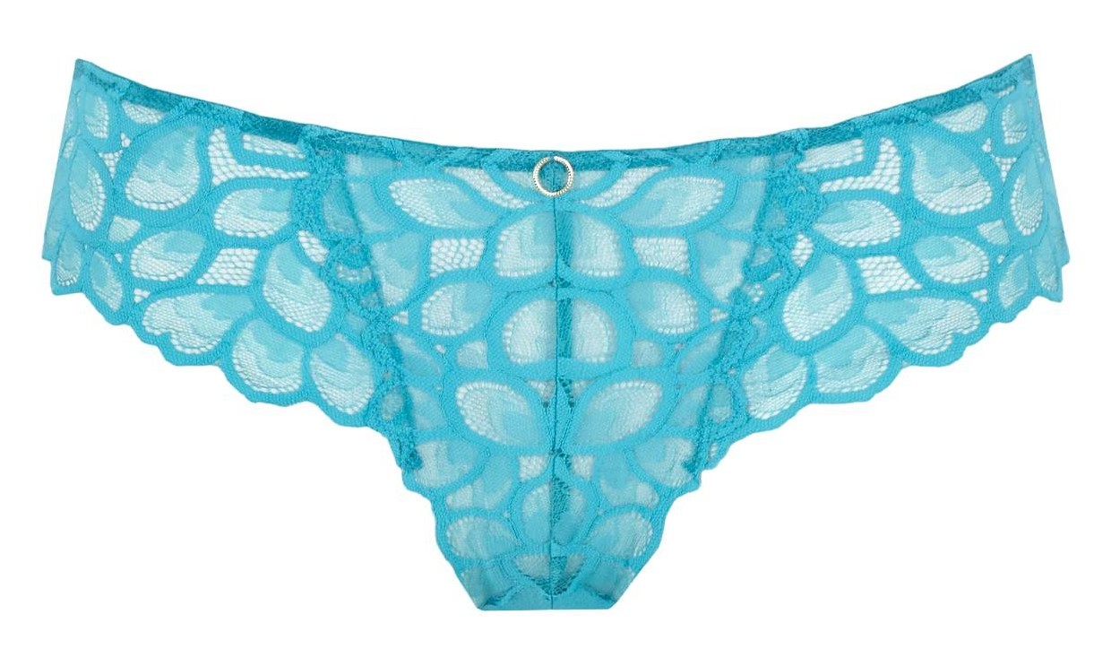 Cueca Asa Delta Rendada Allure Turquoise