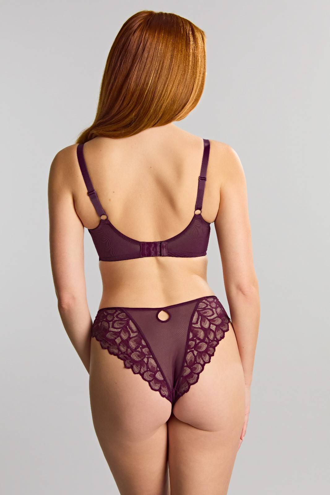 Cueca Asa Delta Rendada Allure Plum