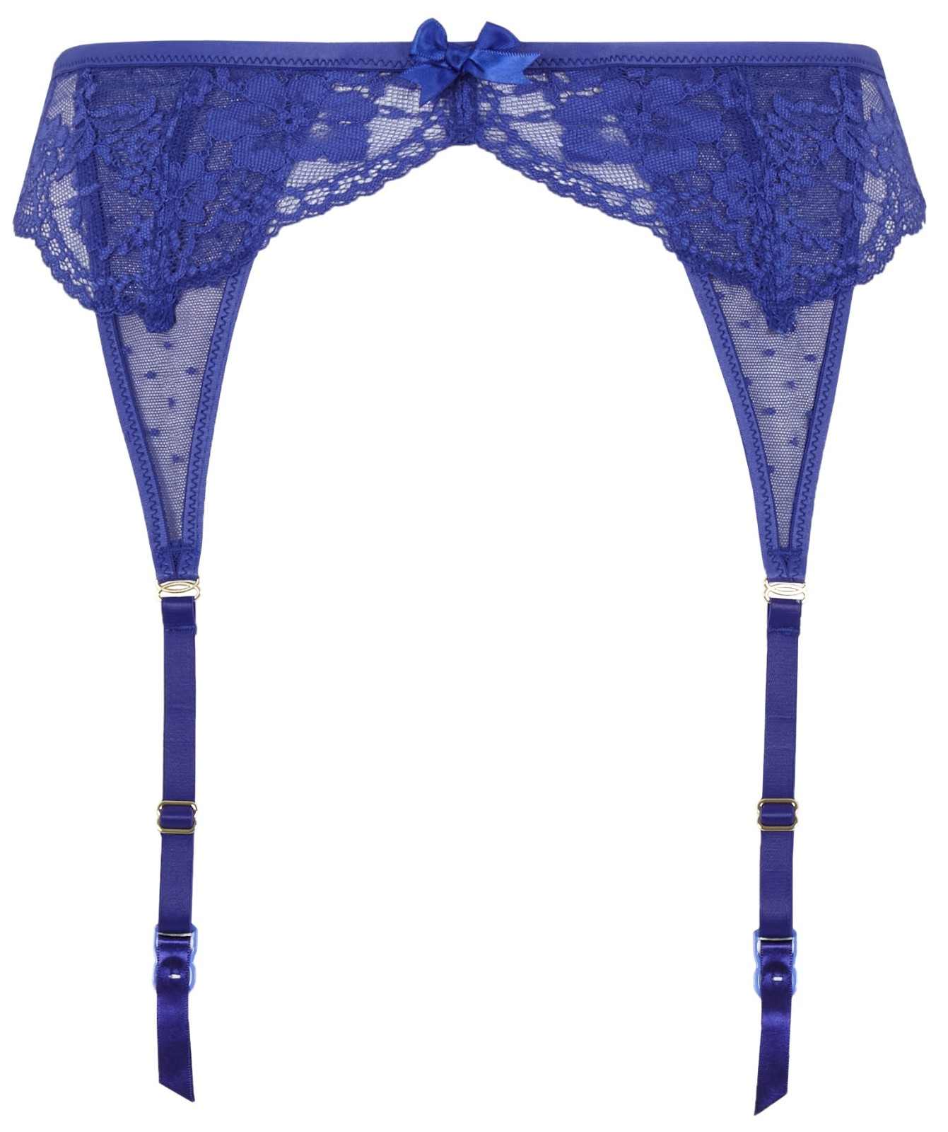 Cinto de Ligas Rendado Heidi Indigo