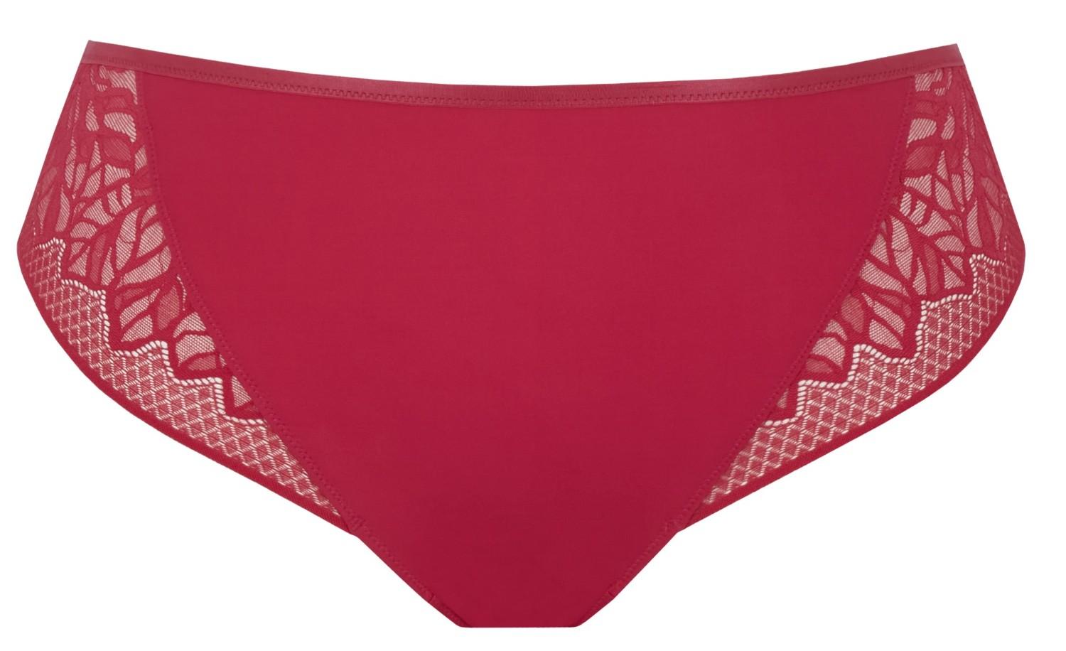 Sophia Raspberry Brazilian High Waisted Brief
