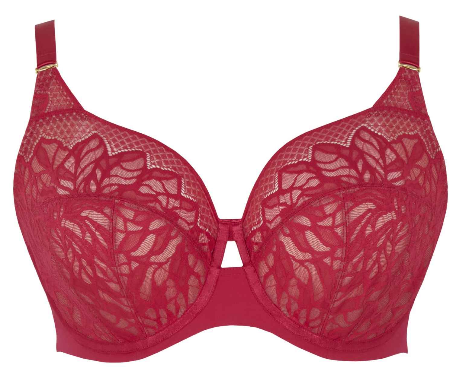 Sujetador Escotado de Copa Suave Con Encaje Sophia Raspberry