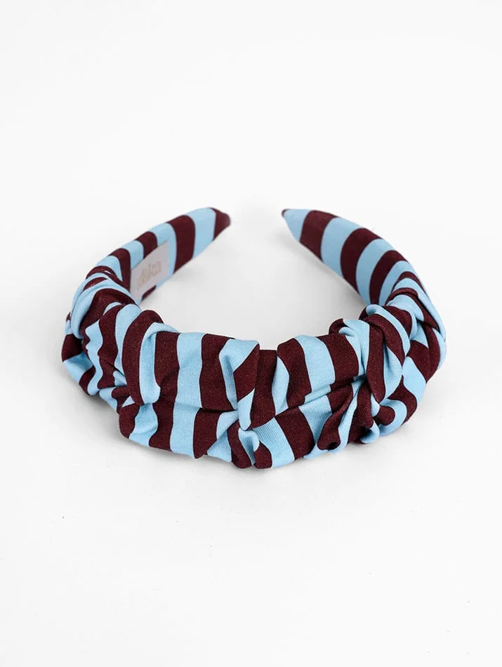 Headband Wrinkle Blue Chocolate