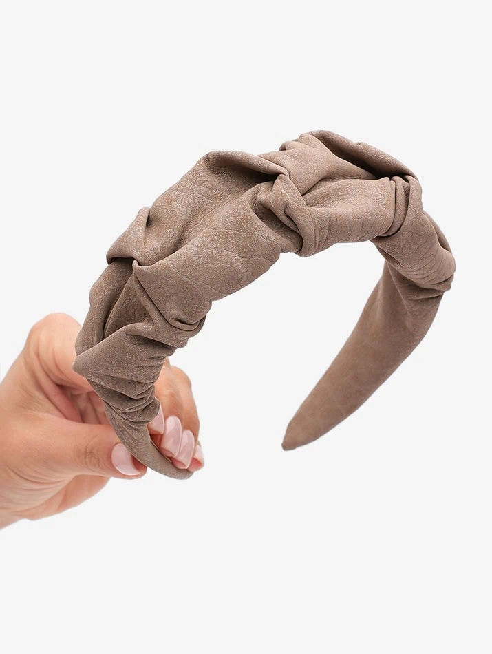 Bandolete Wrinkle Leather Bege 1