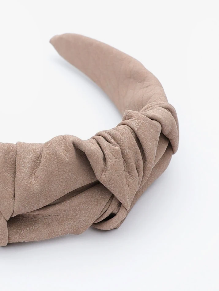 Bandolete Wrinkle Leather Bege 2