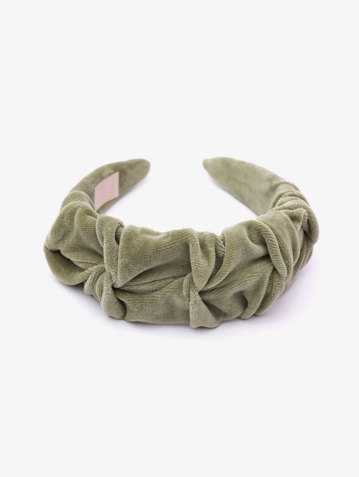 Headband Wrinkle Velvet Sage