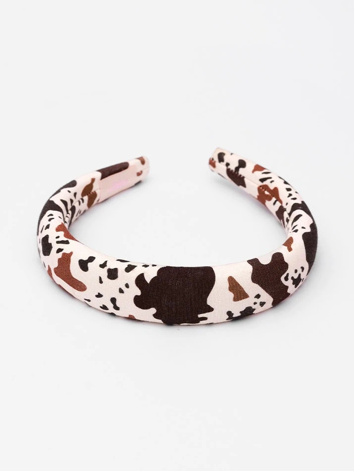 Headband Cow Print
