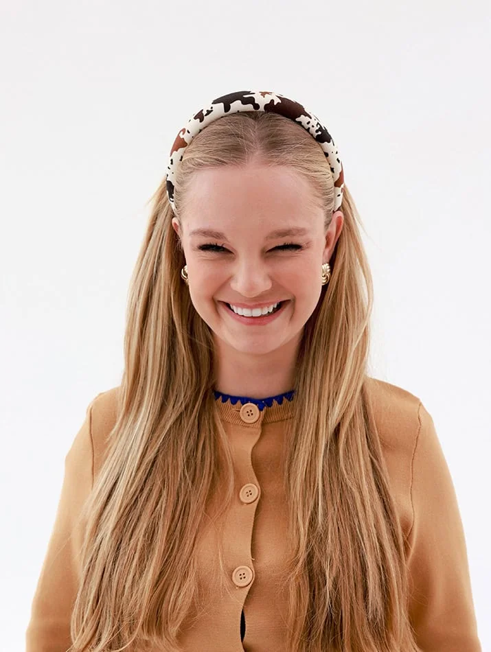 Headband Cow Print 1