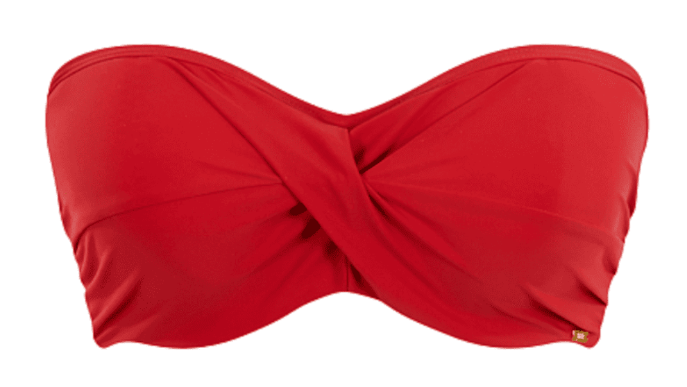Biquíni Cai-cai de Copa Moldada Anya Riva Fiery Red