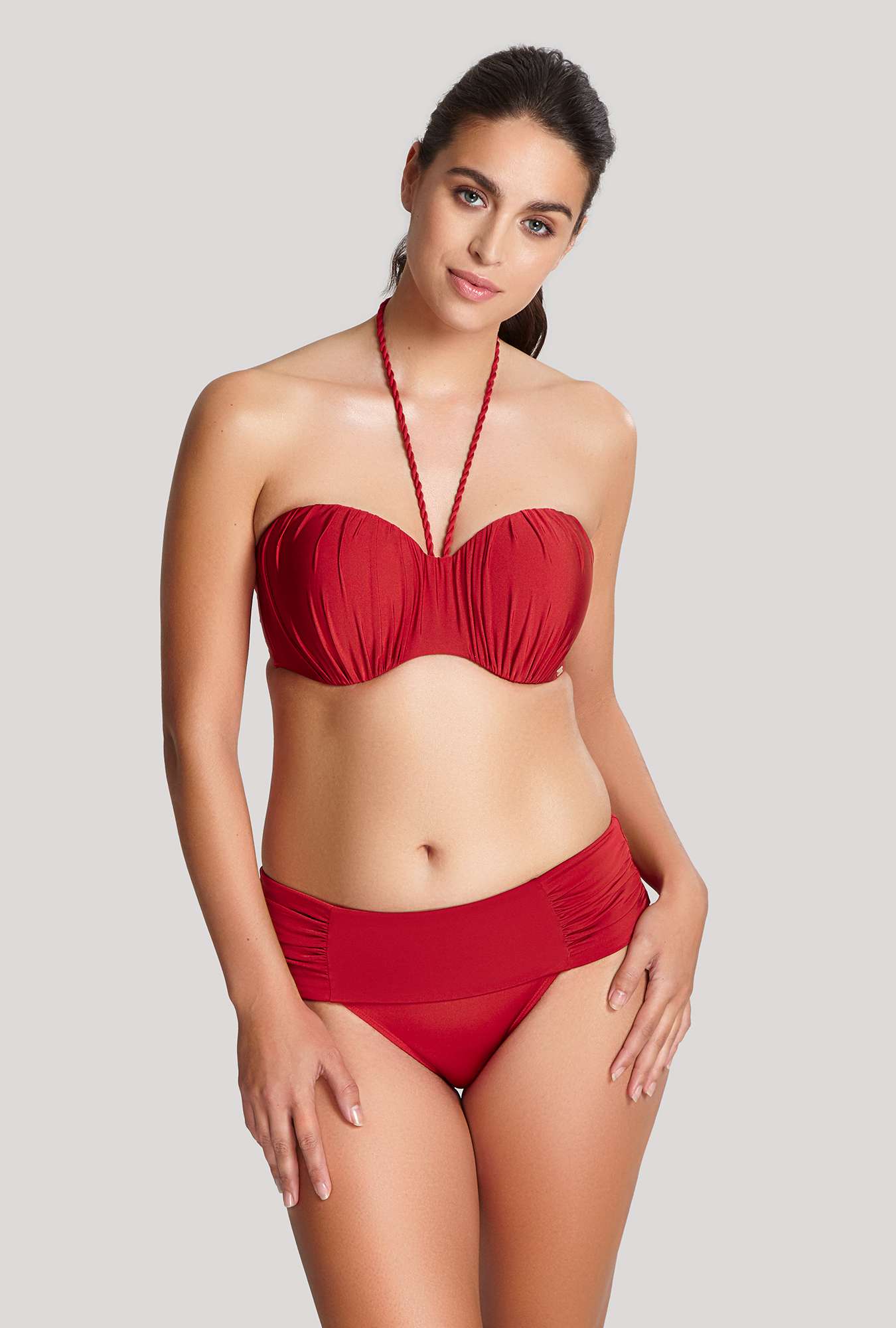 Bikini Sin Tirantes de Copa Moldeada Marina Java Red 2