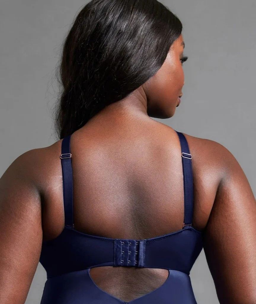 Body de Copa Mole Sem Aros com Decote em V Indulgence Navy Blue 4