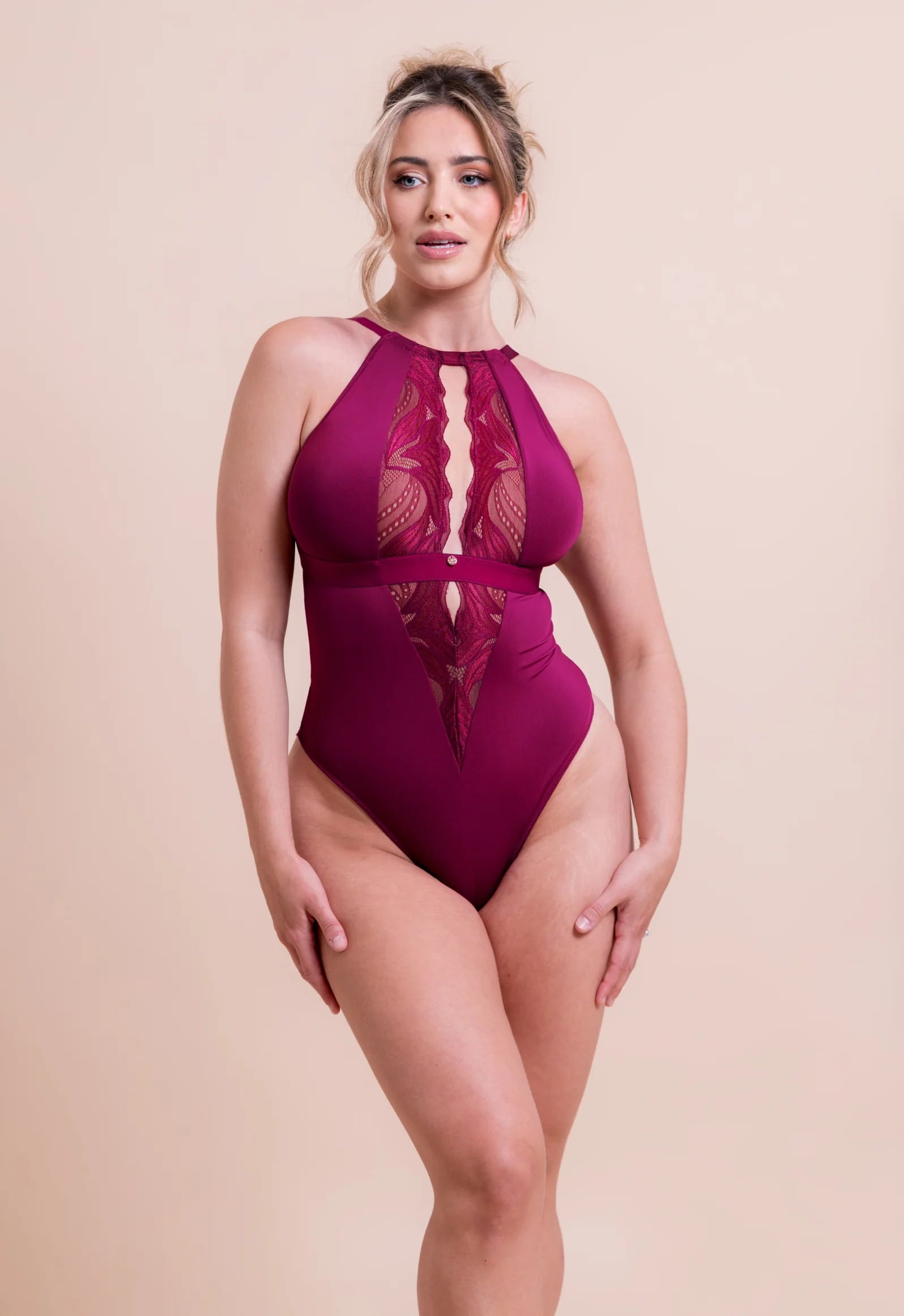 Body de Copa Suave Triangular Sin Aros Indulgence Berry Purple 1
