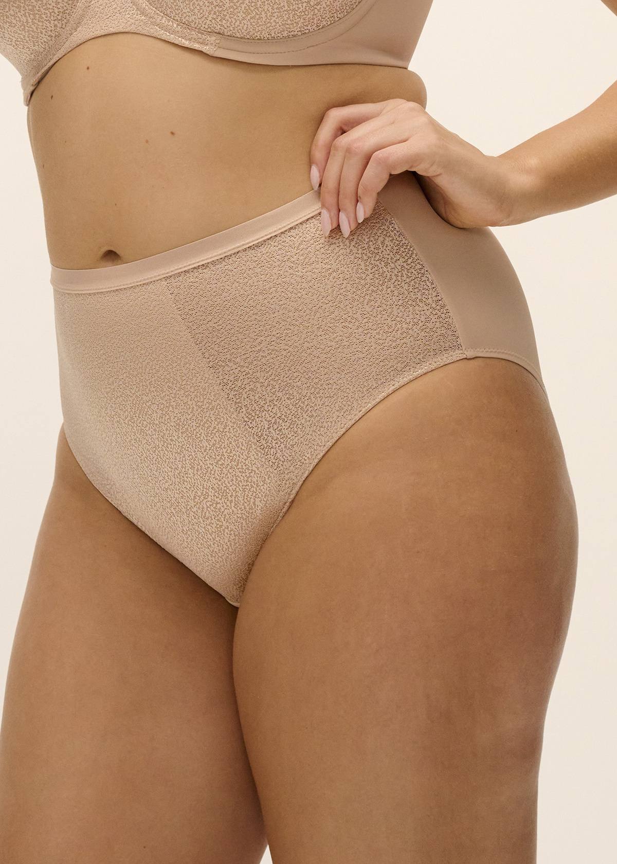 Braguita de Cintura Alta Demure Beige Natural 2