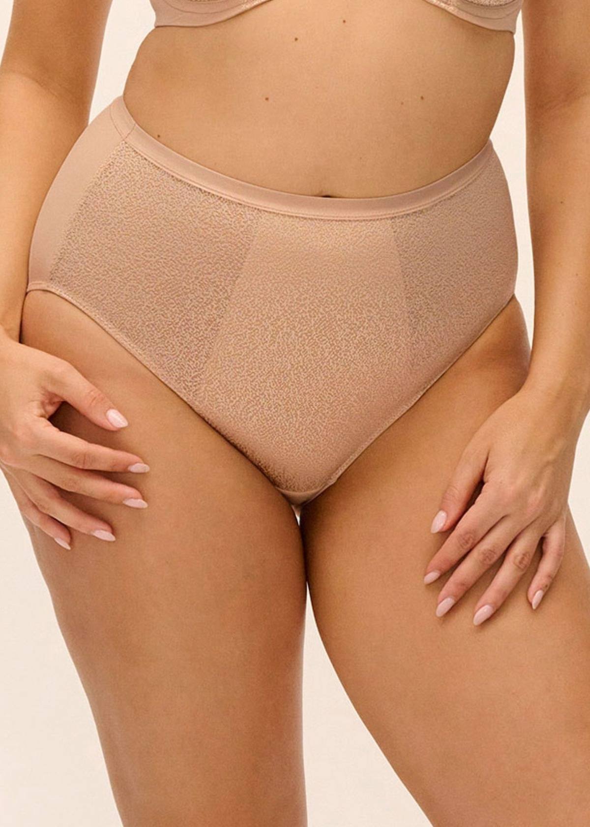 Braguita de Cintura Alta Demure Beige Natural 1