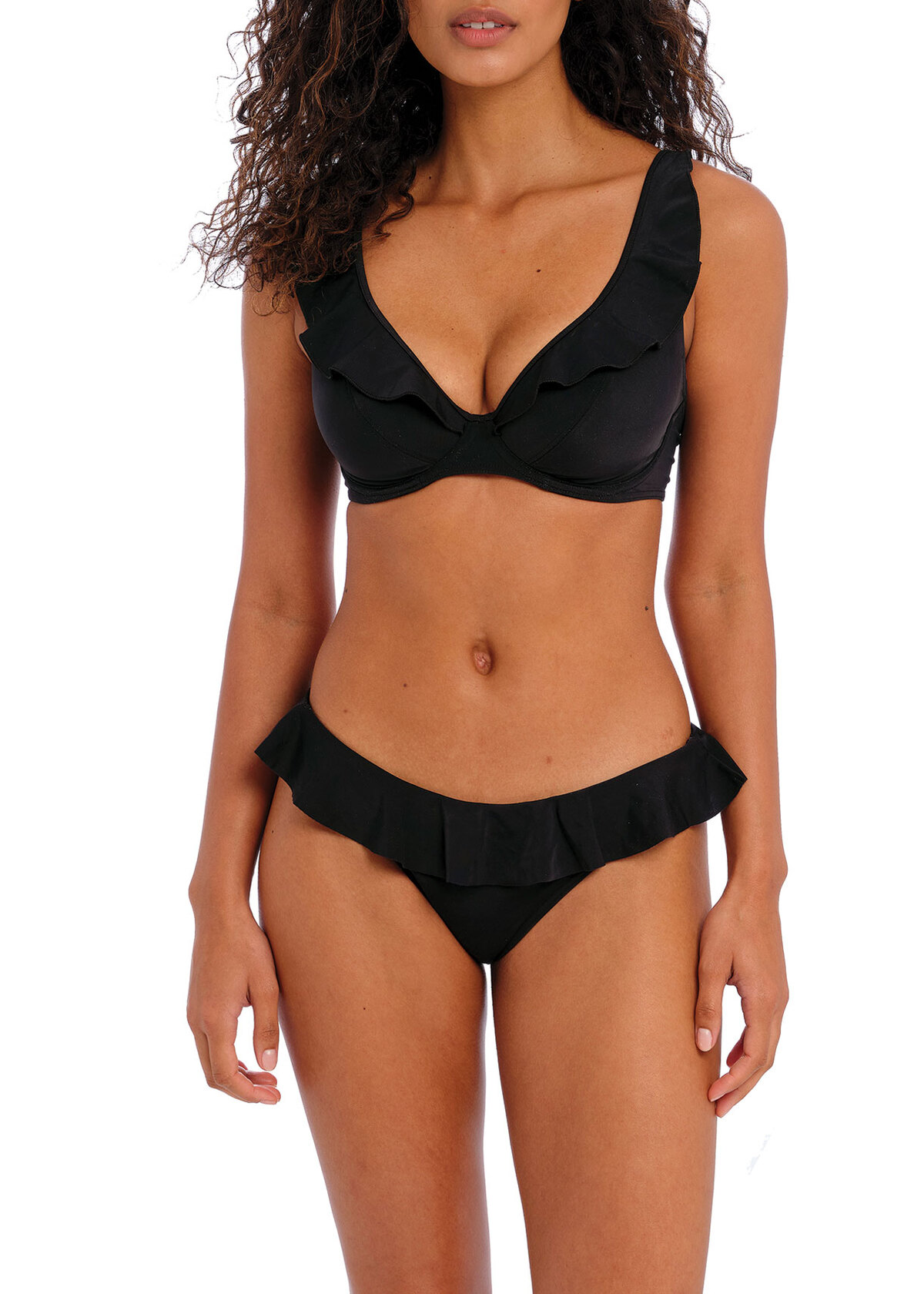 Biquíni Halterneck com aro Jewel Cove Plain Black 1