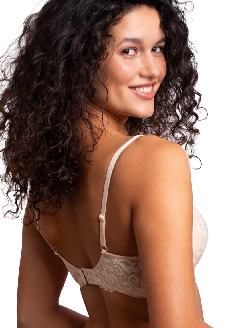 Plunge Bra with Removable Push Up Pocket Up Nude 2