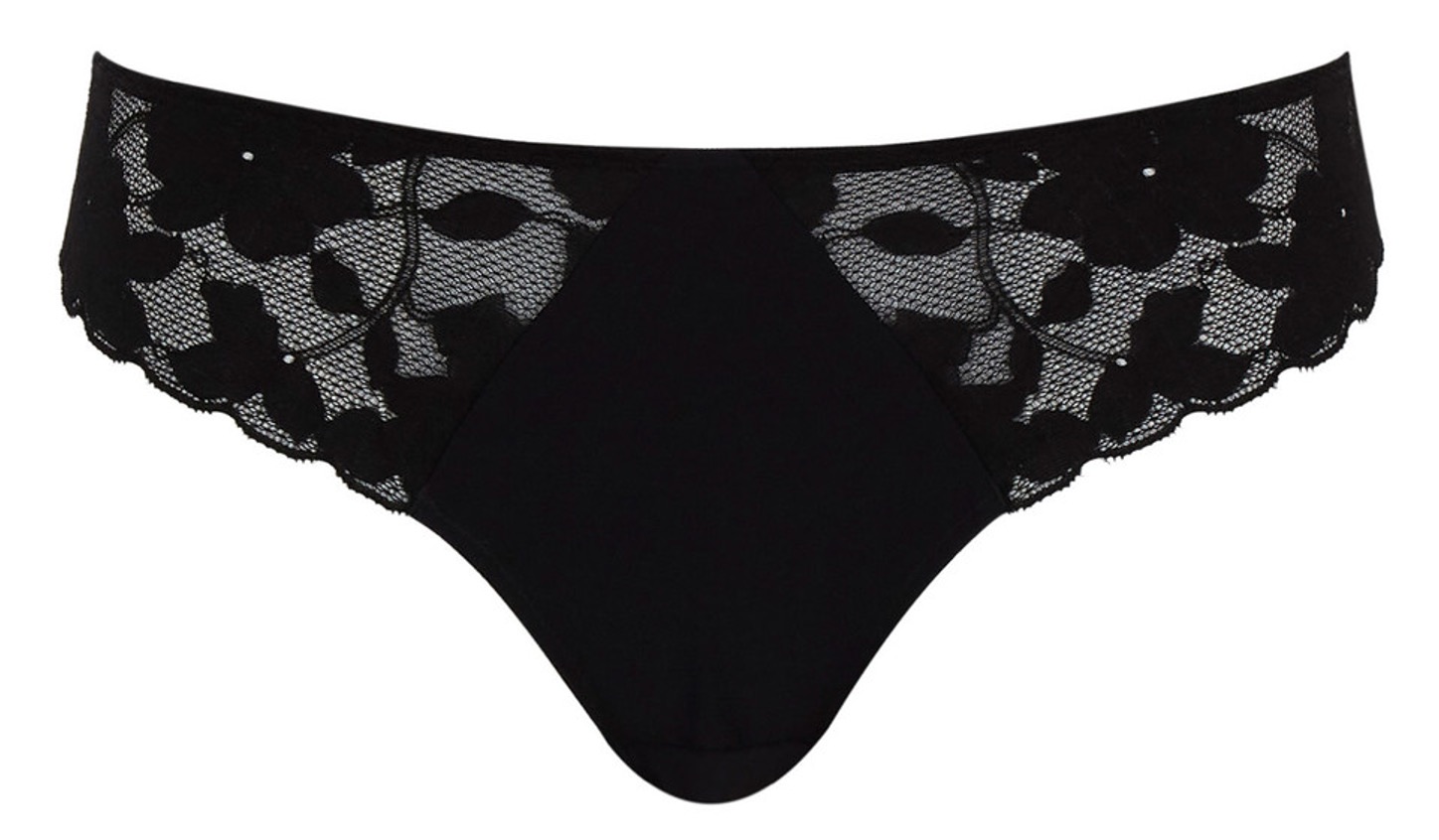 Cueca Asa Delta Rendada Amour Preta