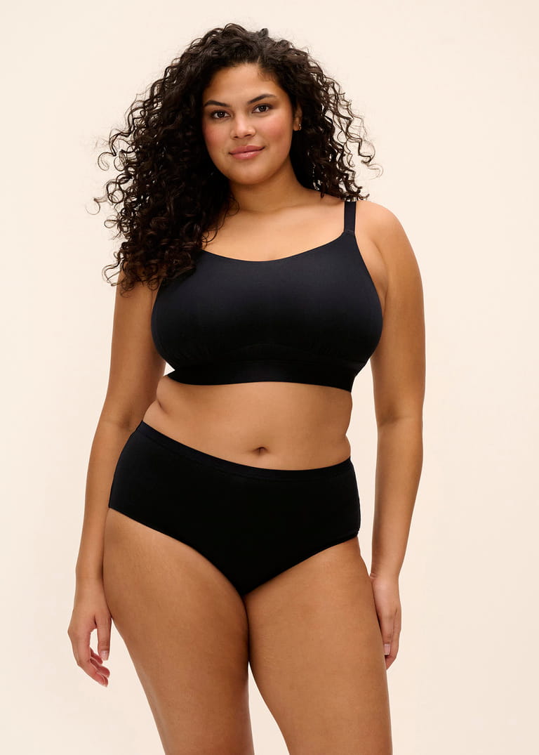 Sujetador Bralette de Copa Suave Sin Aros Downtime Negro 1