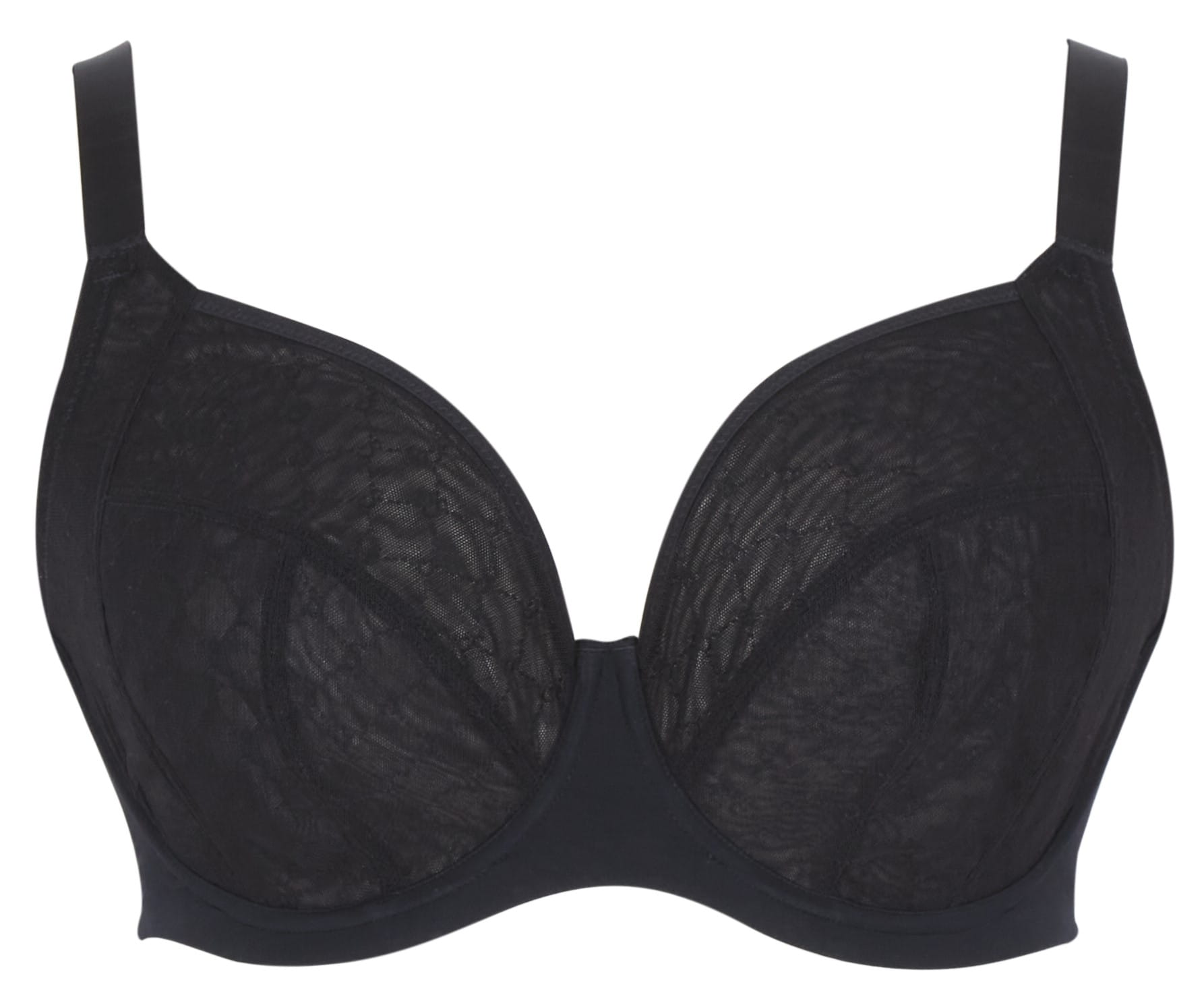 Sujetador Escotado de Copa Suave Muse Negro