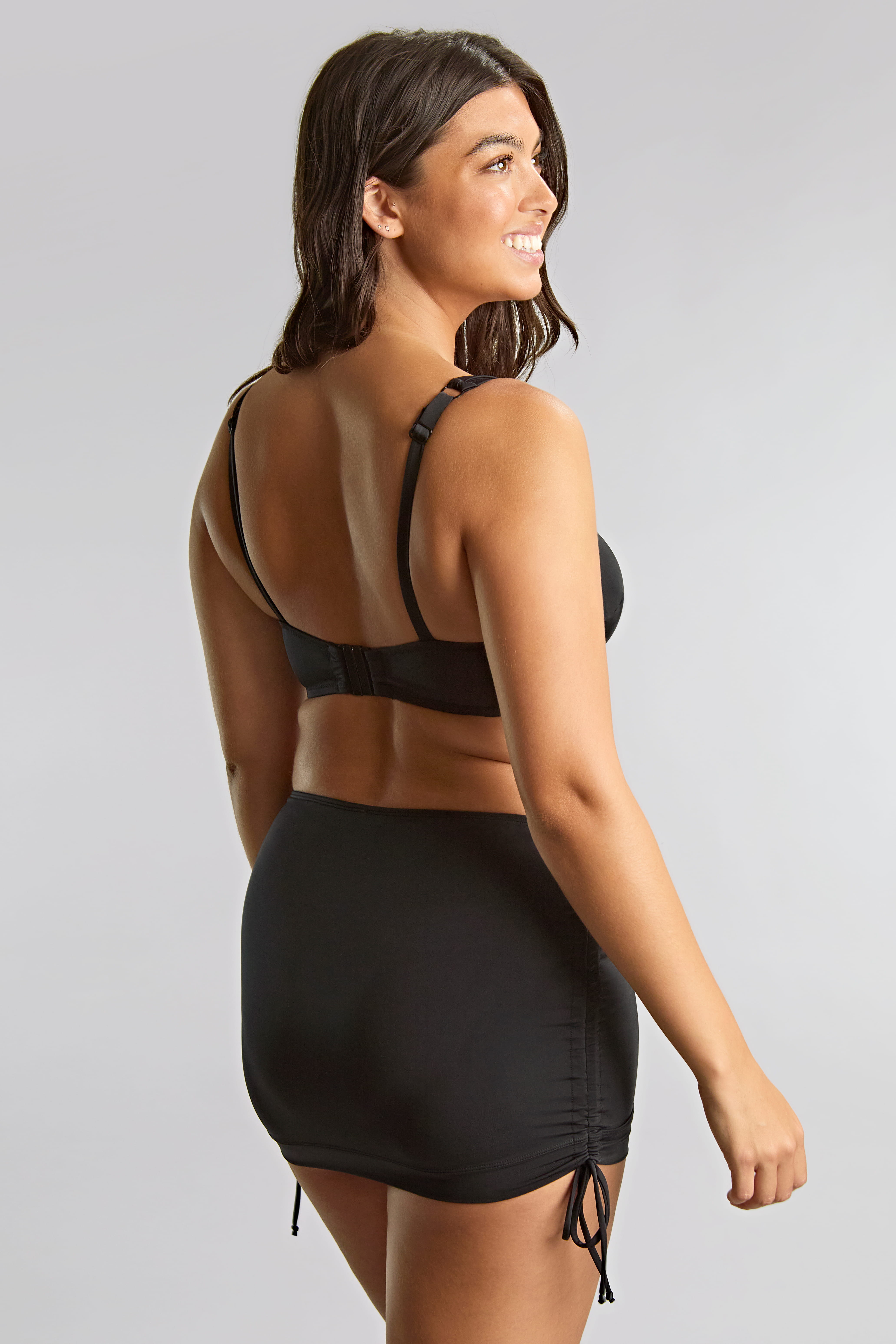 Cueca Saia de Banho Cintura Subida Gina Signature Black 2