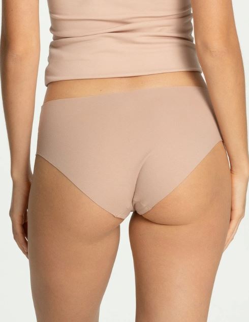Cueca Cintura Subida Asa Delta Cotton Midi Bege 1