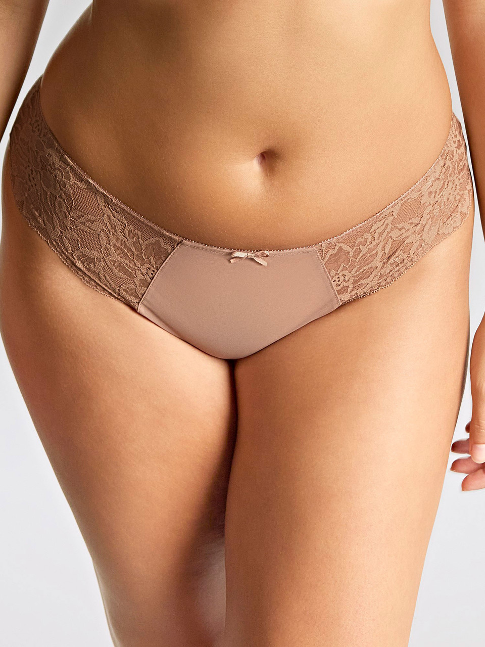 Lace Brazilian Brief Nina Mocha 1