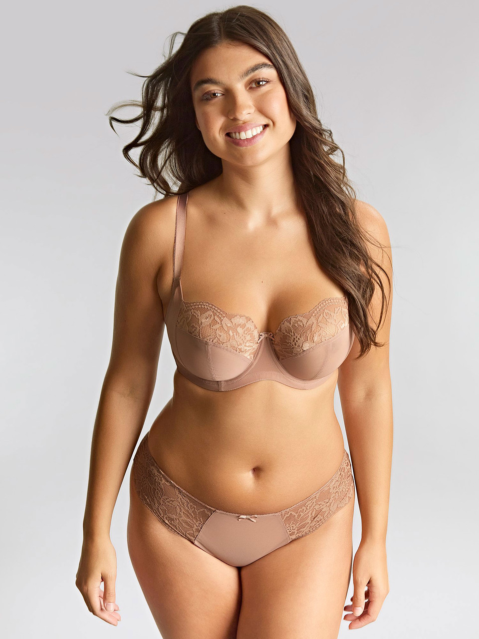 Lace Brazilian Brief Nina Mocha 3