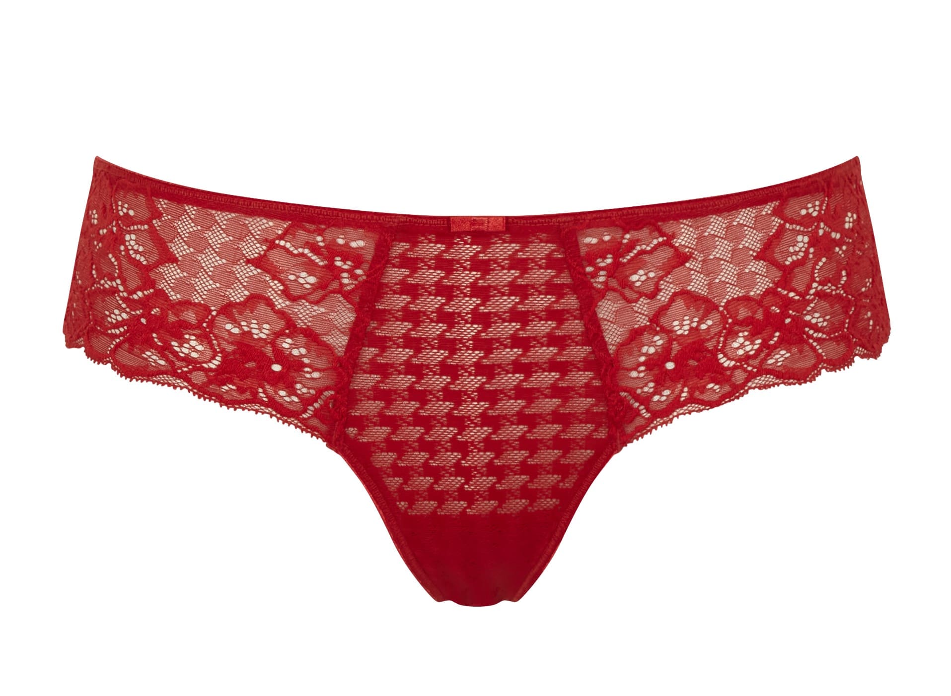 Cueca Tanga Rendada Envy Poppy Red