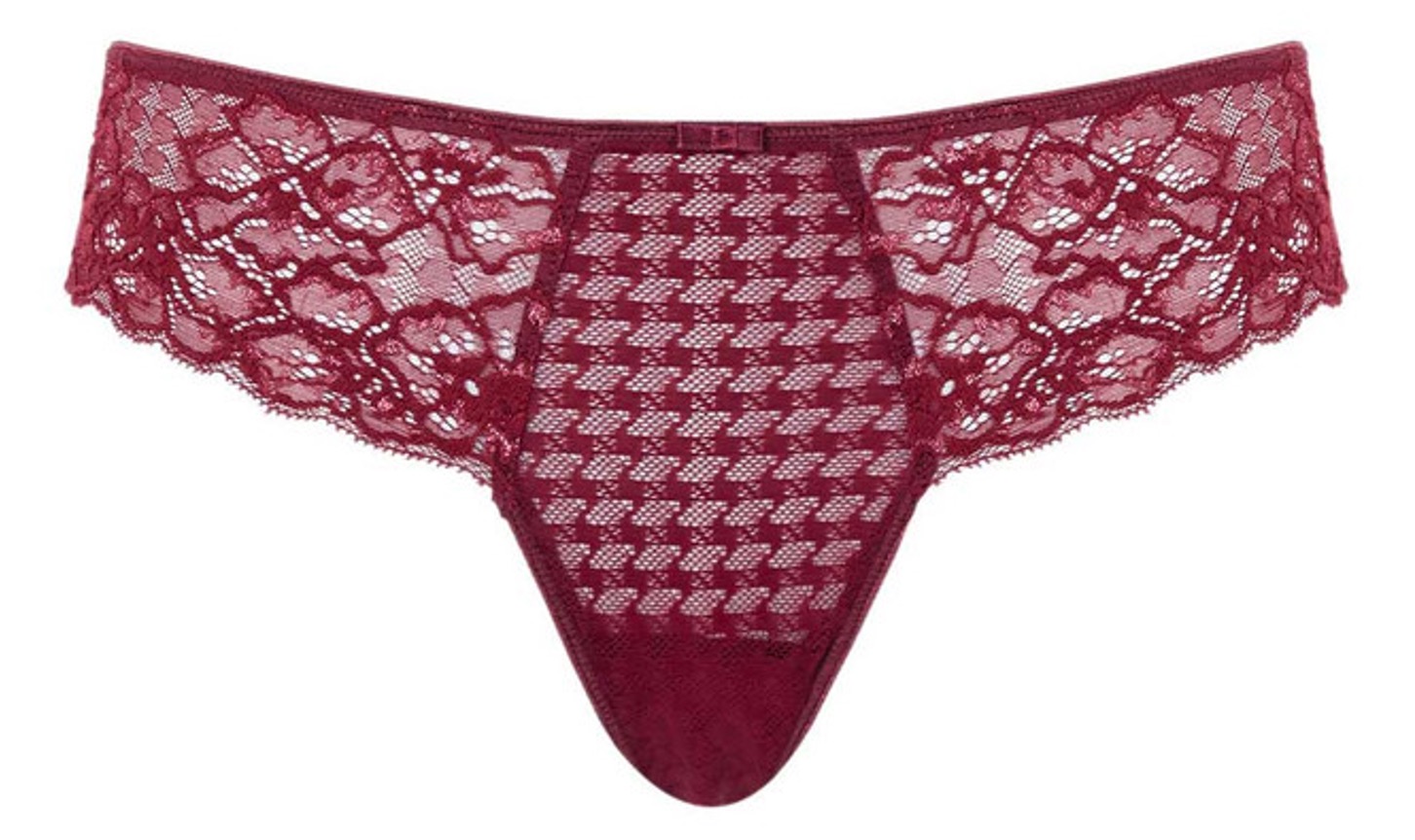 Envy Sparkling Cherry Lace Thong Brief