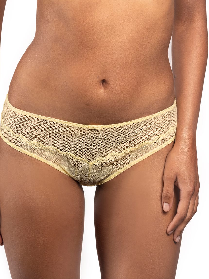 Magic Up Yellow Classic Lace Brief