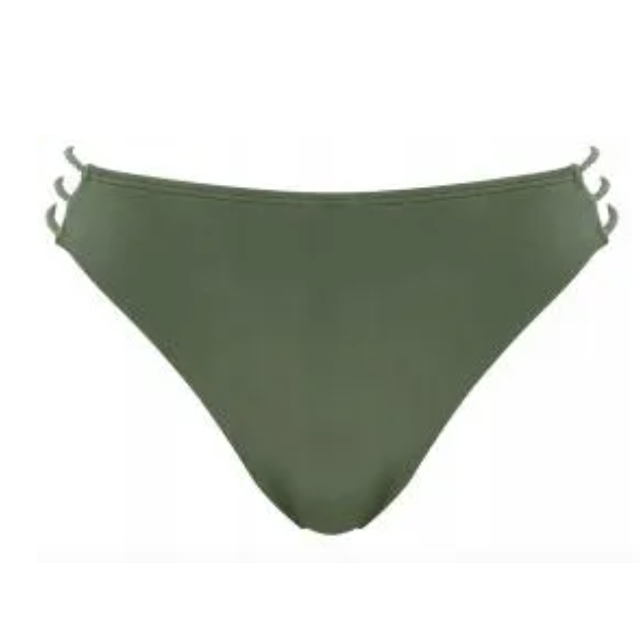 Marina Khaki Brazilian Pant with Side Openings