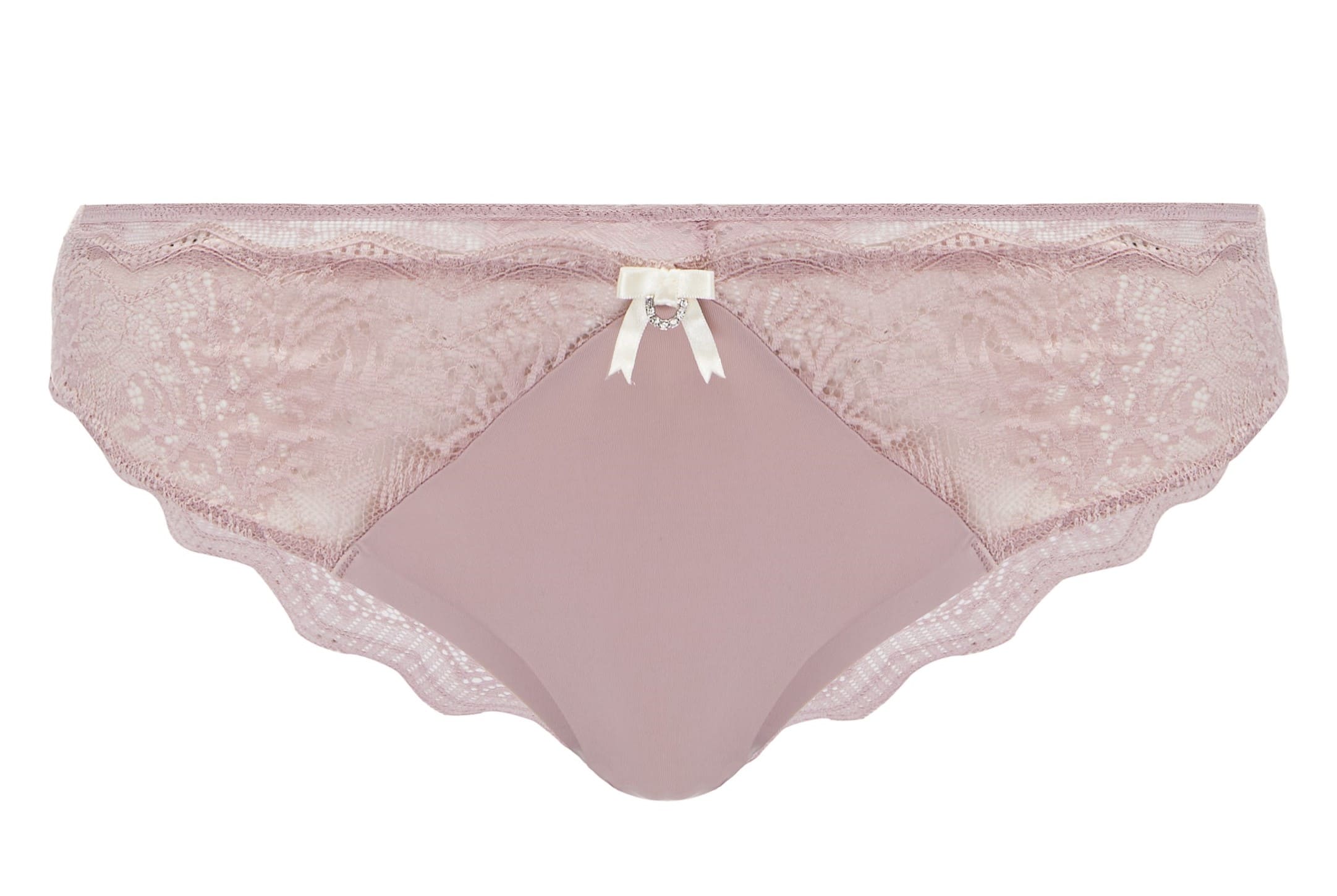 Lace Brazilian Cut Briefs My Body Pink