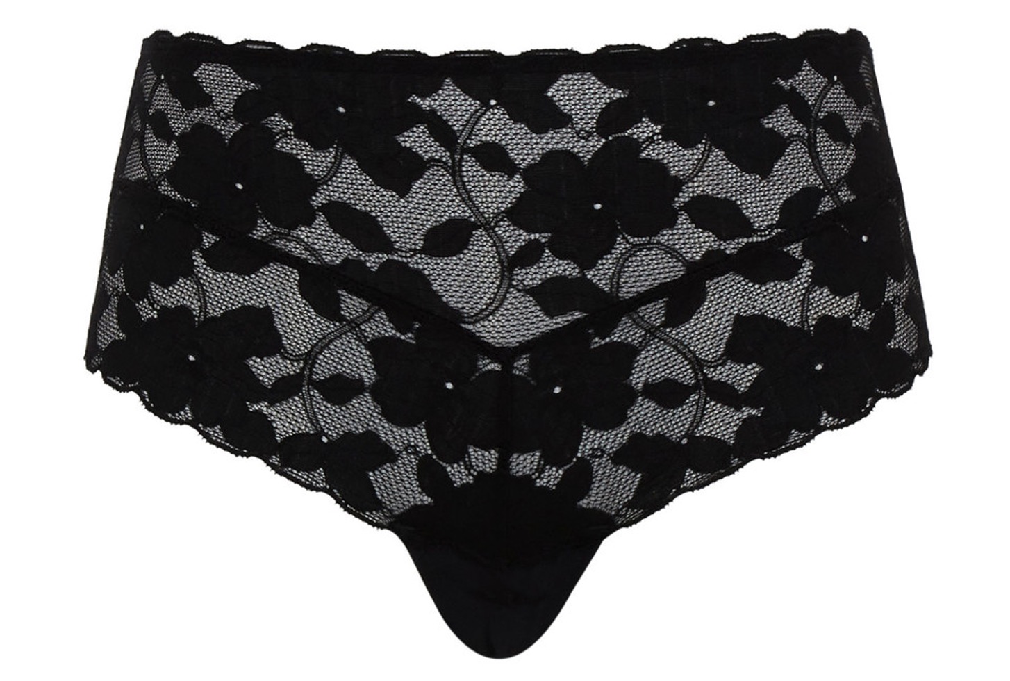 High Waist Lace Brief Amour Black