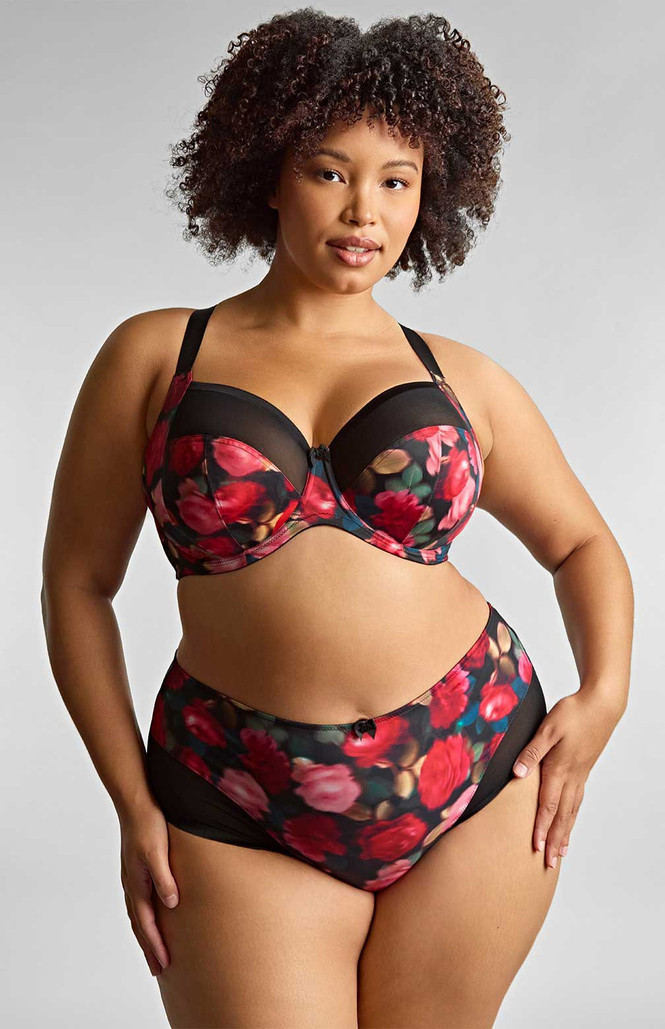Cueca de Cintura Alta Bliss Rose Print 3