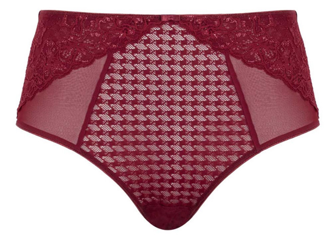 Braguita de Cintura Alta con Encaje Envy Sparkling Cherry