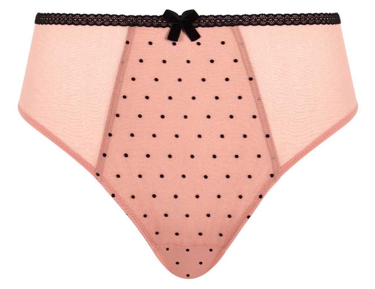 Cueca Clássica de Cintura Média Gabrielle Flocked