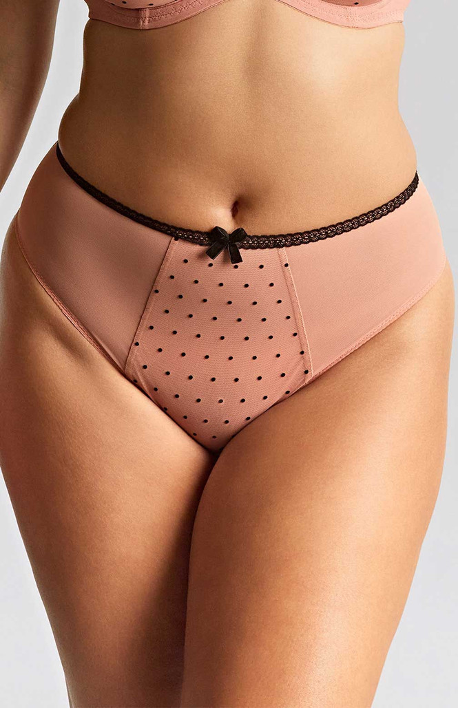 Cueca Clássica de Cintura Média Gabrielle Flocked 1