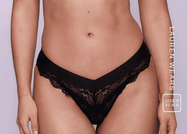 Cueca Asa Delta Em Renda Floral Signature Preta 1