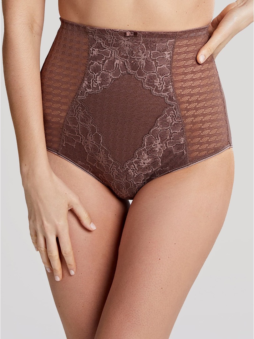 Envy Chestnut Lace High Waist Briefs