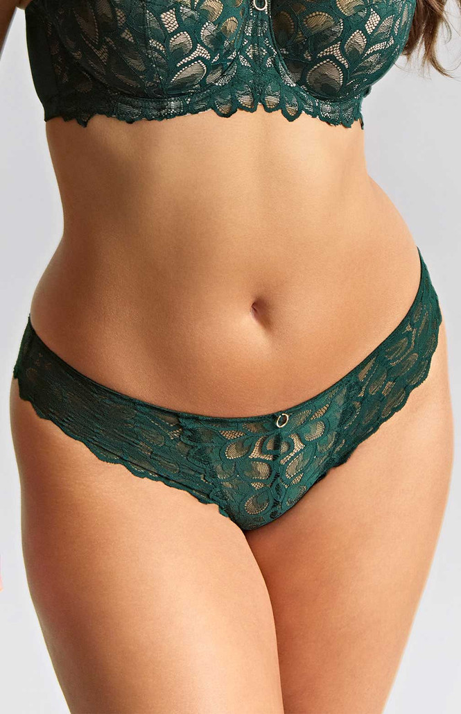Lace Brazilian Brief Allure Raspberry 1