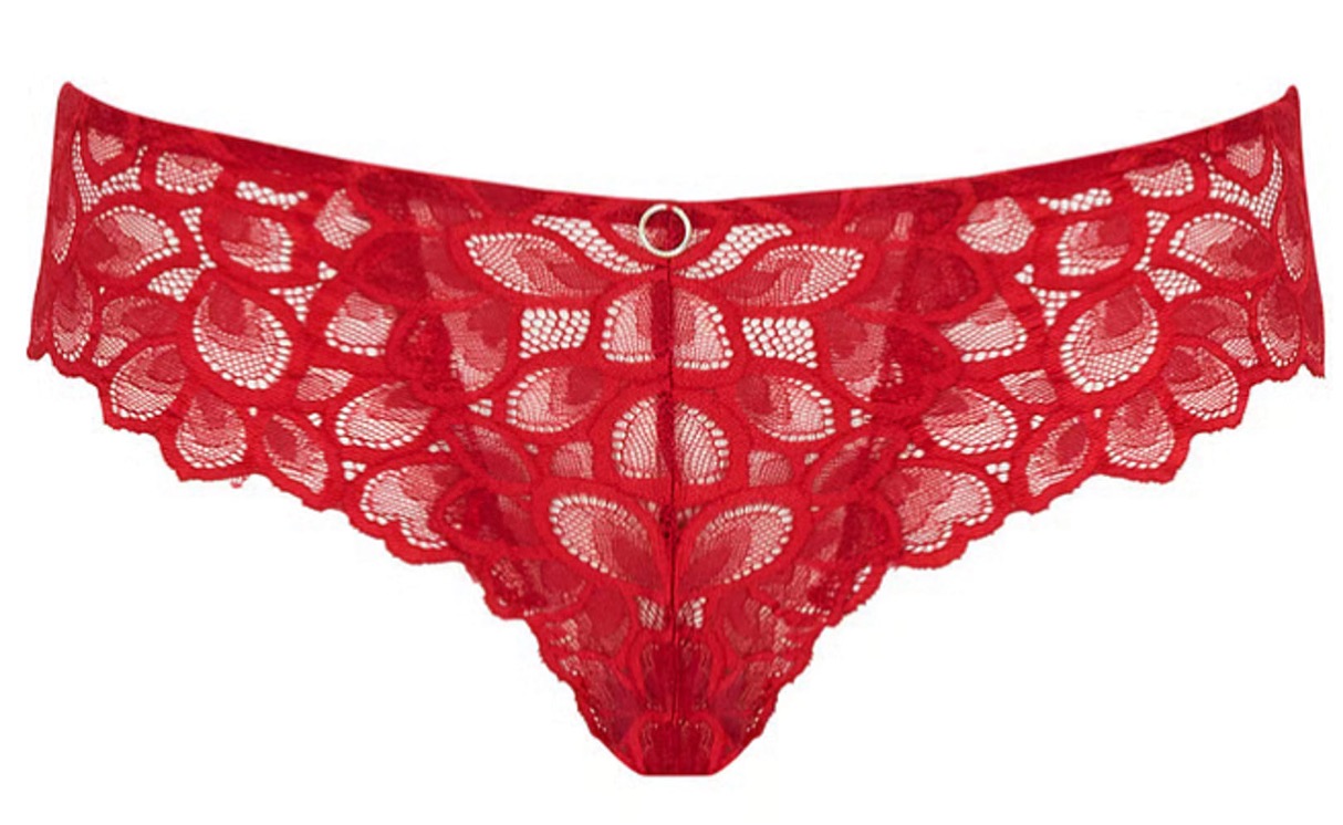 Braguita Brasileña con Encaje Allure True Red