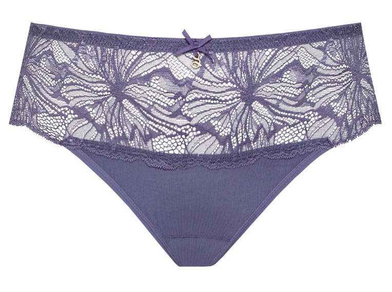 Tanga con Encaje Mila Anthracite