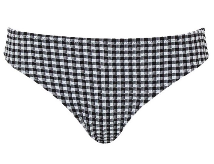 Cueca de Banho Clássica Olivia Black Gingha