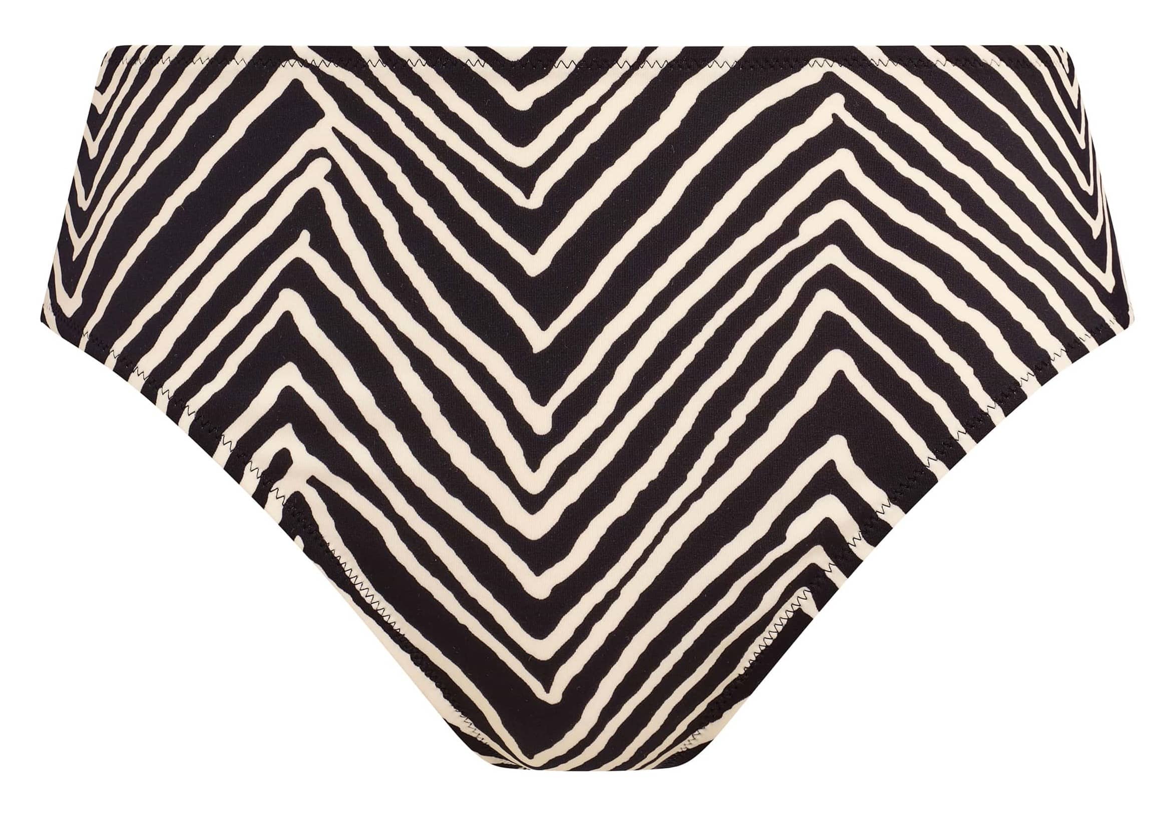 Cueca de Banho de Cintura Alta Fiji Falls Preto